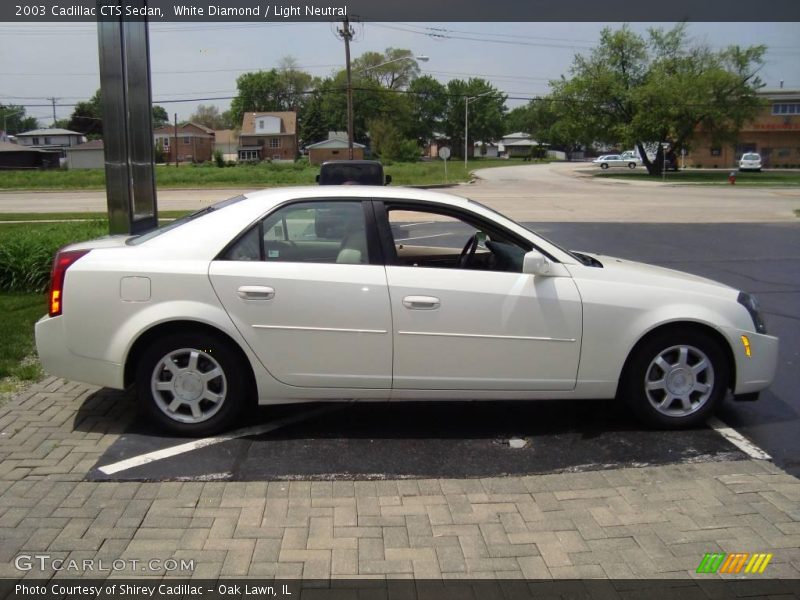 White Diamond / Light Neutral 2003 Cadillac CTS Sedan