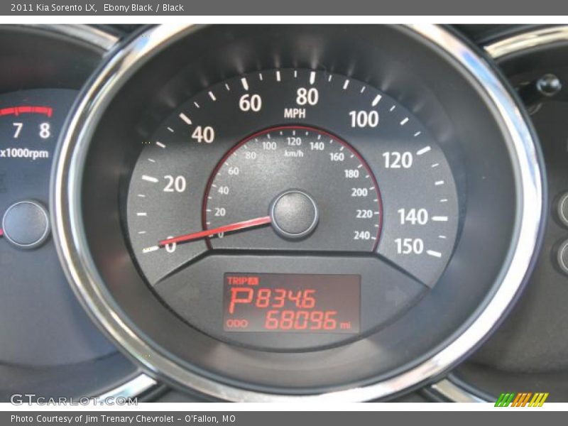 Ebony Black / Black 2011 Kia Sorento LX