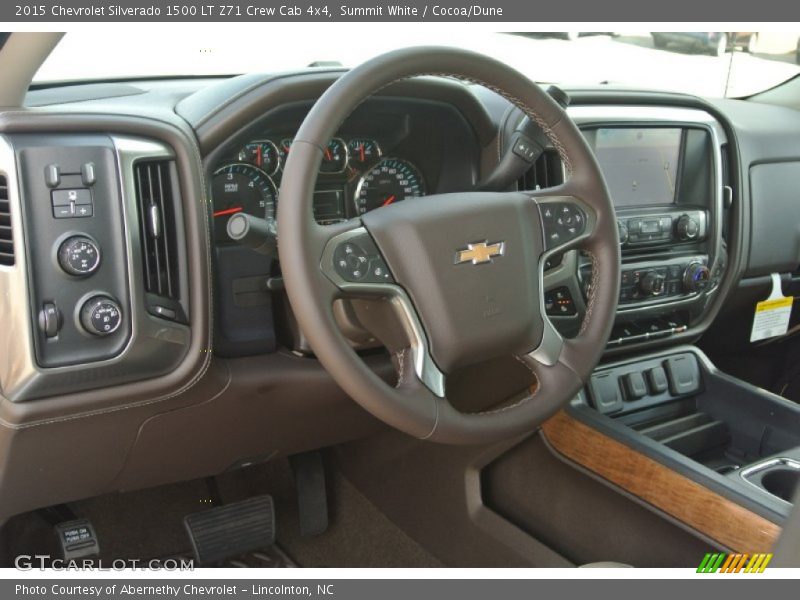 Summit White / Cocoa/Dune 2015 Chevrolet Silverado 1500 LT Z71 Crew Cab 4x4