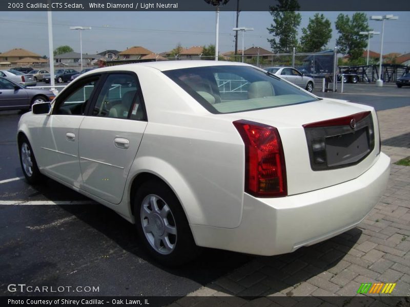 White Diamond / Light Neutral 2003 Cadillac CTS Sedan
