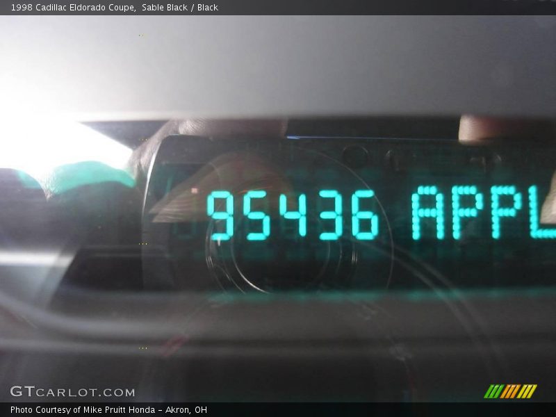 Sable Black / Black 1998 Cadillac Eldorado Coupe