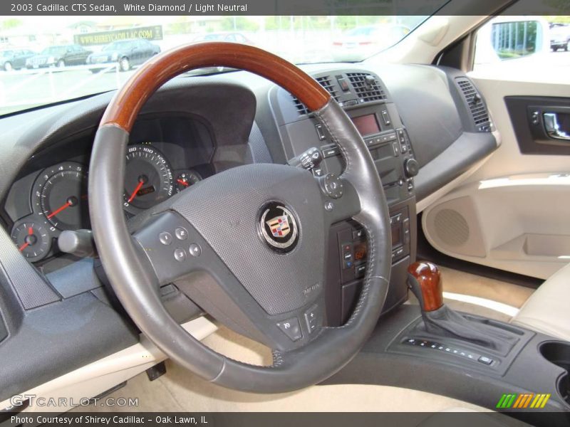 White Diamond / Light Neutral 2003 Cadillac CTS Sedan