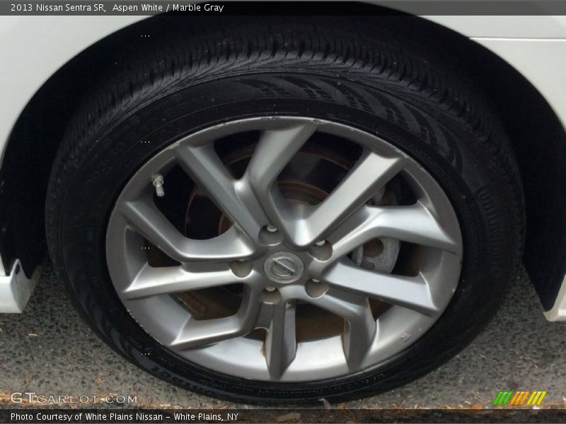 Aspen White / Marble Gray 2013 Nissan Sentra SR