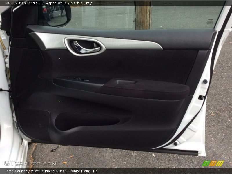 Aspen White / Marble Gray 2013 Nissan Sentra SR