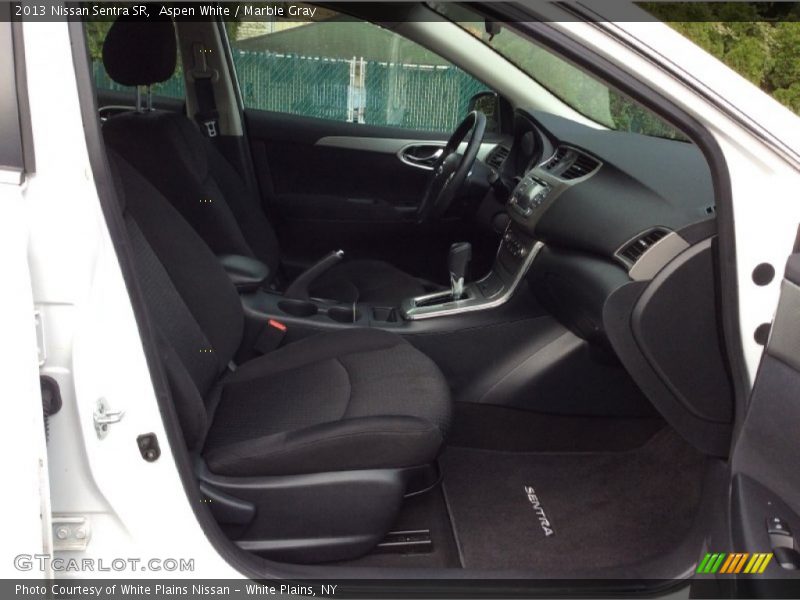 Aspen White / Marble Gray 2013 Nissan Sentra SR