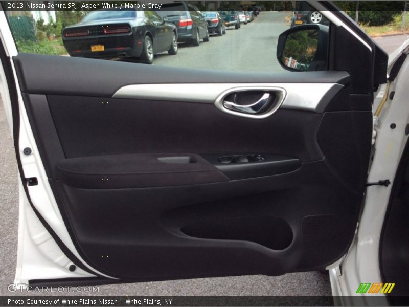 Aspen White / Marble Gray 2013 Nissan Sentra SR
