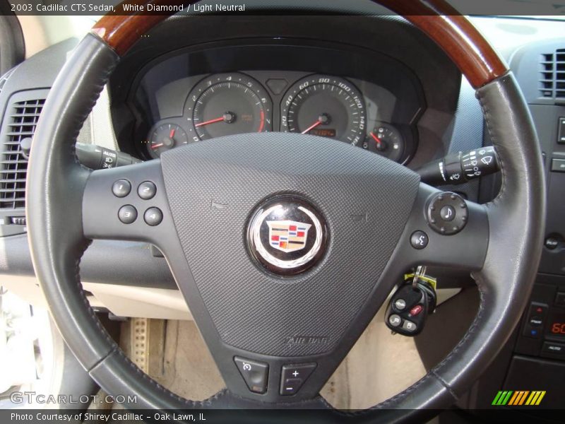 White Diamond / Light Neutral 2003 Cadillac CTS Sedan