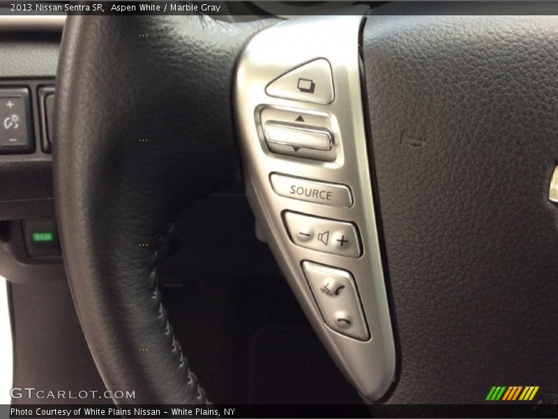 Aspen White / Marble Gray 2013 Nissan Sentra SR