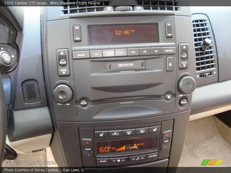 White Diamond / Light Neutral 2003 Cadillac CTS Sedan