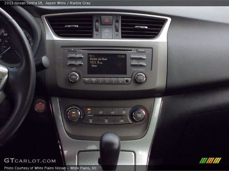 Aspen White / Marble Gray 2013 Nissan Sentra SR