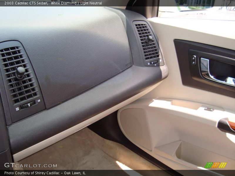 White Diamond / Light Neutral 2003 Cadillac CTS Sedan