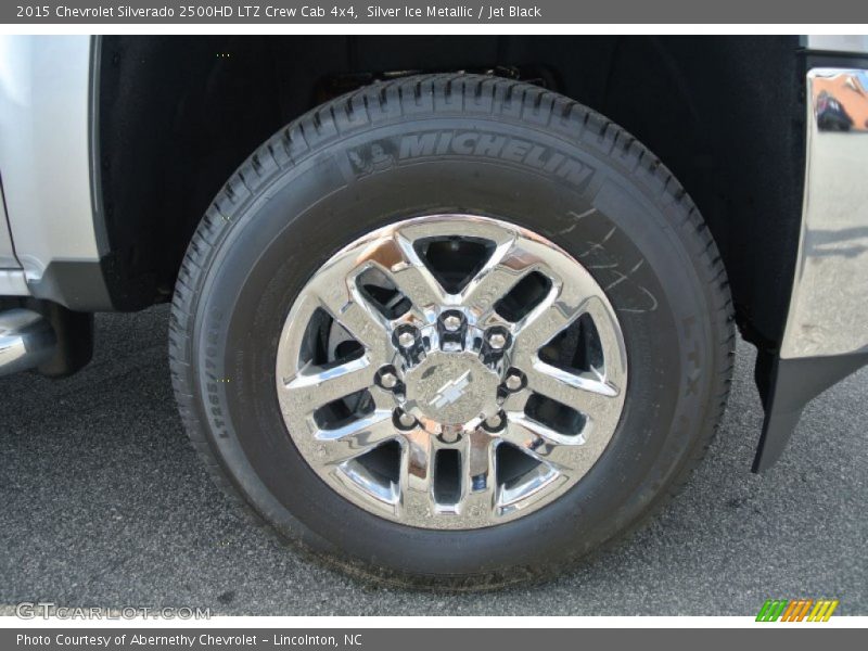 Silver Ice Metallic / Jet Black 2015 Chevrolet Silverado 2500HD LTZ Crew Cab 4x4