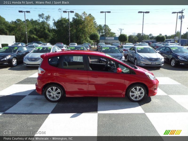Milano Red / Sport Black 2011 Honda Fit Sport