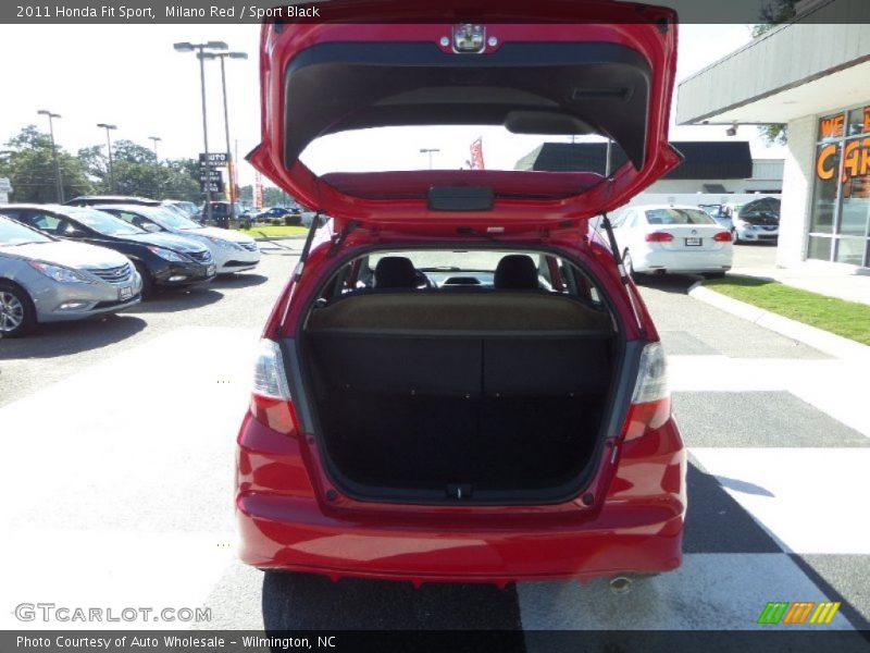 Milano Red / Sport Black 2011 Honda Fit Sport