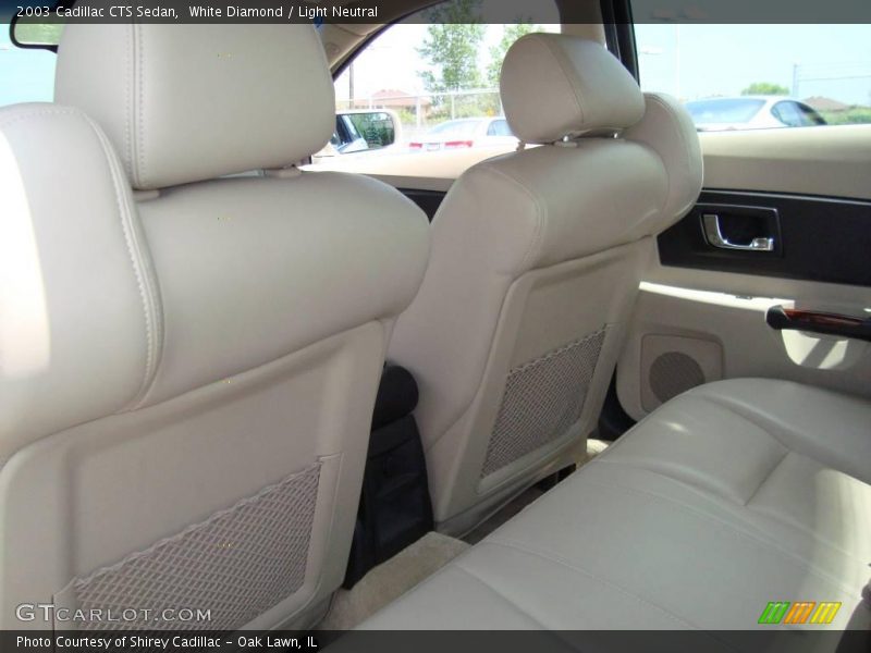 White Diamond / Light Neutral 2003 Cadillac CTS Sedan