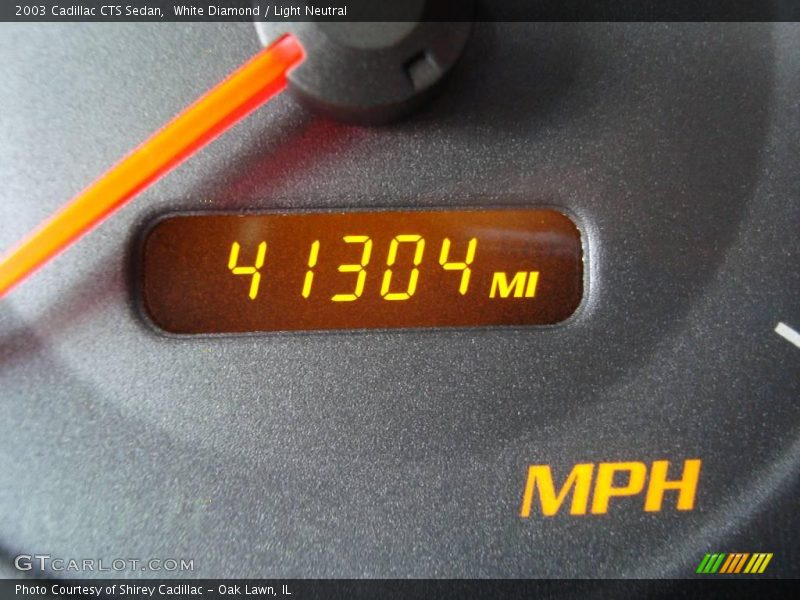 White Diamond / Light Neutral 2003 Cadillac CTS Sedan