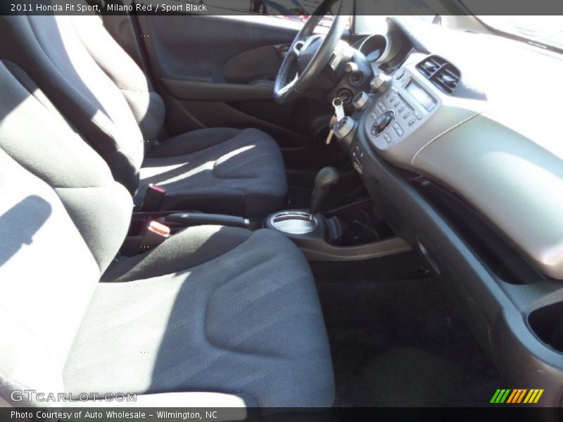 Milano Red / Sport Black 2011 Honda Fit Sport