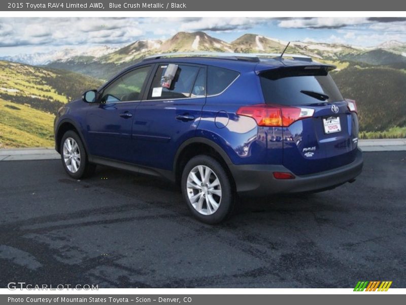 Blue Crush Metallic / Black 2015 Toyota RAV4 Limited AWD