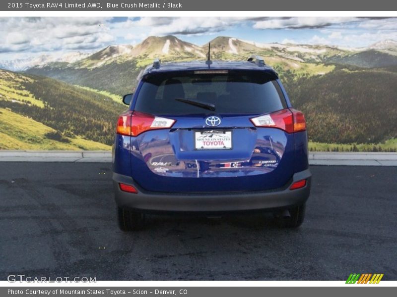 Blue Crush Metallic / Black 2015 Toyota RAV4 Limited AWD