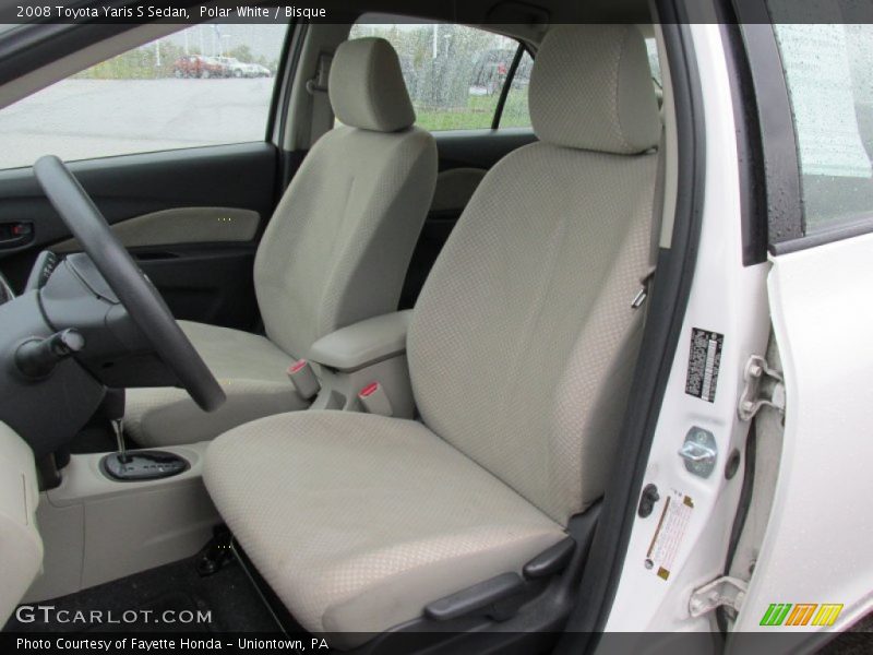 Polar White / Bisque 2008 Toyota Yaris S Sedan