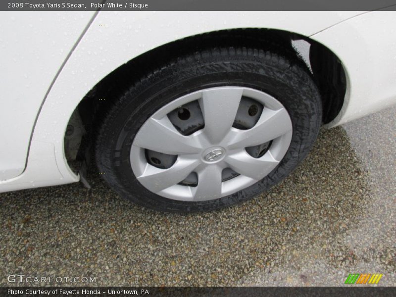 Polar White / Bisque 2008 Toyota Yaris S Sedan