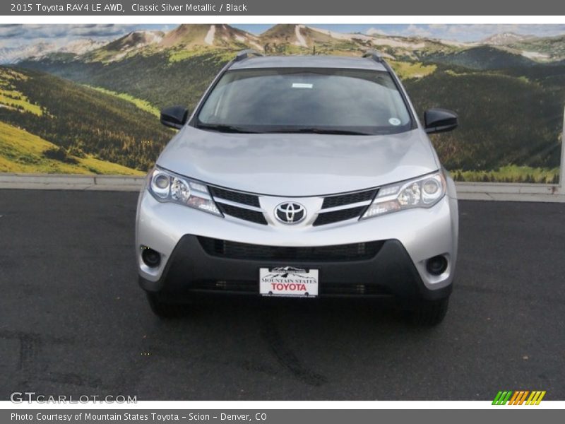 Classic Silver Metallic / Black 2015 Toyota RAV4 LE AWD