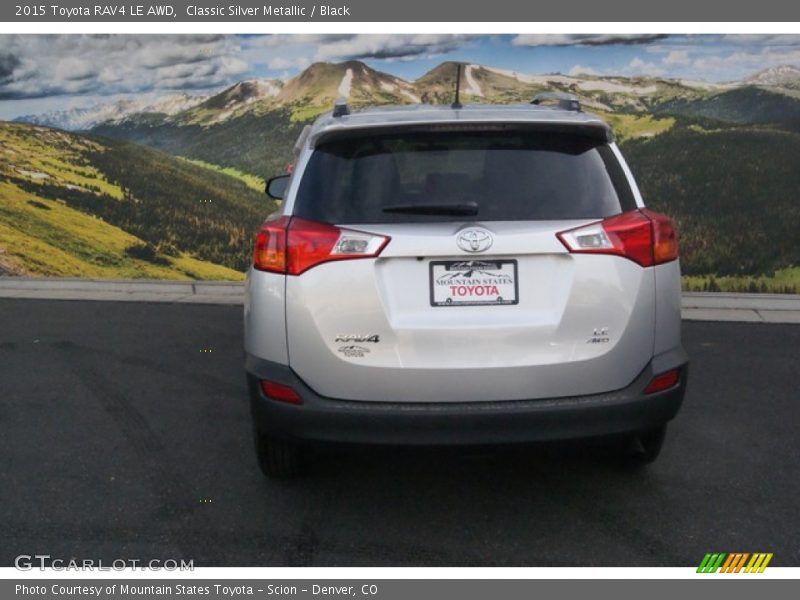 Classic Silver Metallic / Black 2015 Toyota RAV4 LE AWD