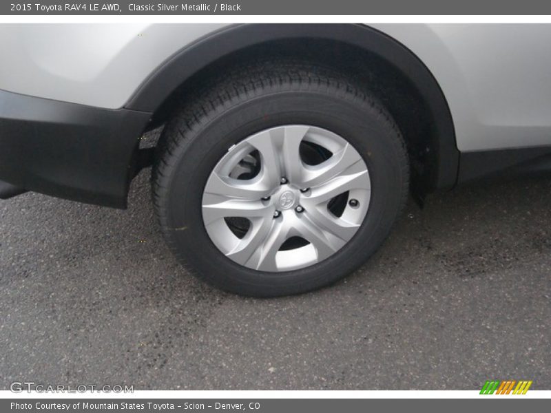 Classic Silver Metallic / Black 2015 Toyota RAV4 LE AWD