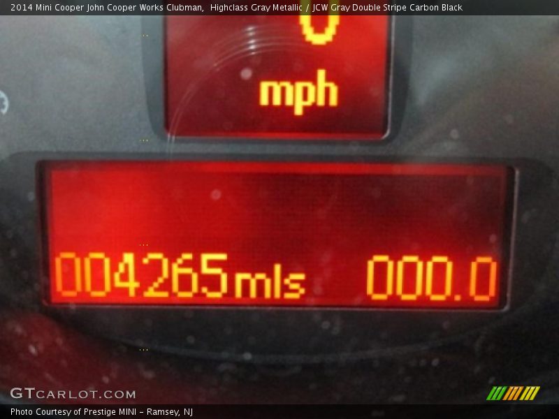 Highclass Gray Metallic / JCW Gray Double Stripe Carbon Black 2014 Mini Cooper John Cooper Works Clubman