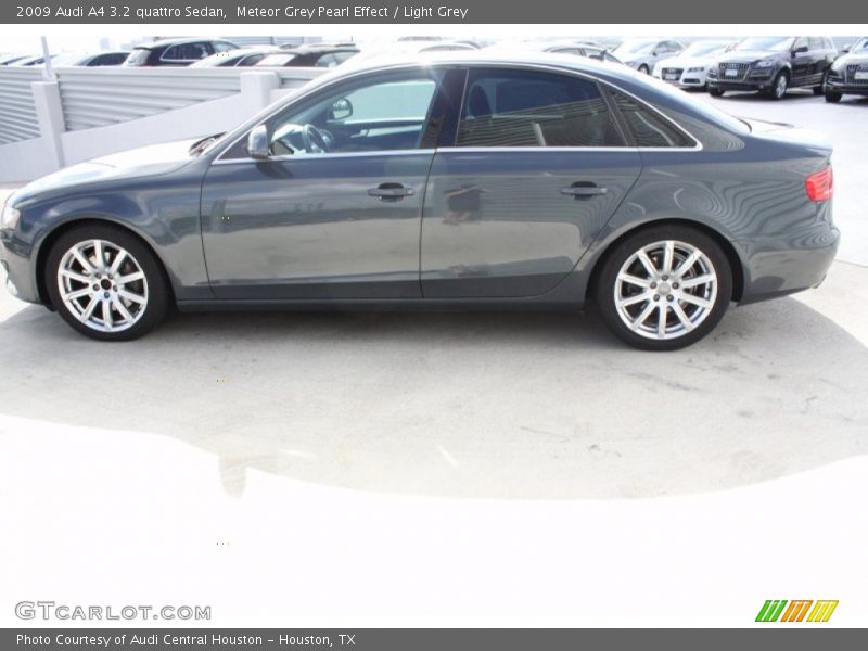 Meteor Grey Pearl Effect / Light Grey 2009 Audi A4 3.2 quattro Sedan