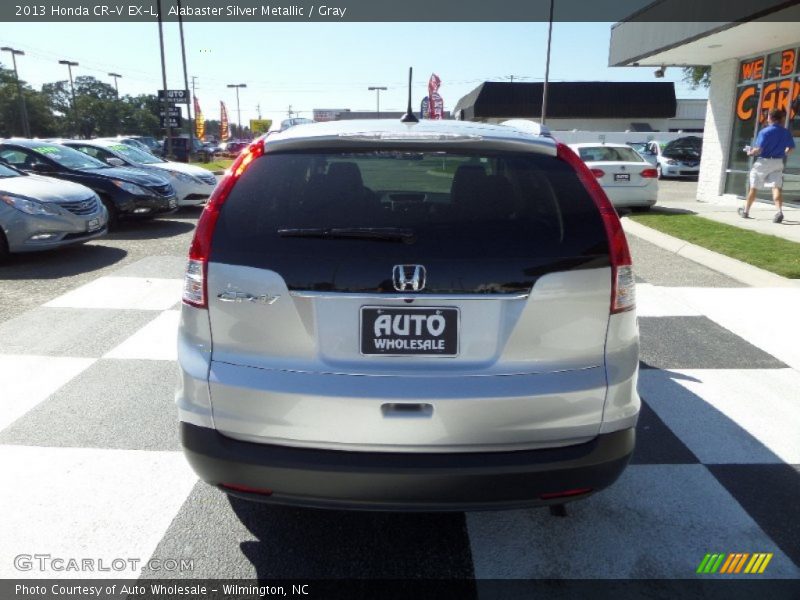 Alabaster Silver Metallic / Gray 2013 Honda CR-V EX-L