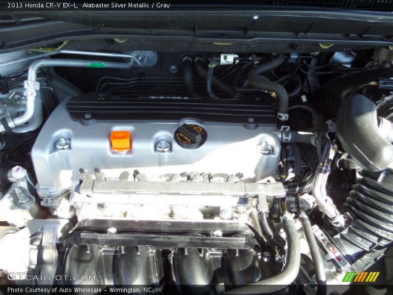 Alabaster Silver Metallic / Gray 2013 Honda CR-V EX-L
