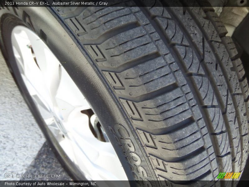 Alabaster Silver Metallic / Gray 2013 Honda CR-V EX-L