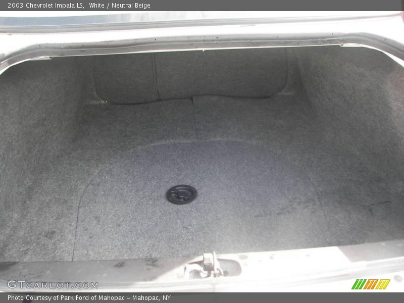 White / Neutral Beige 2003 Chevrolet Impala LS