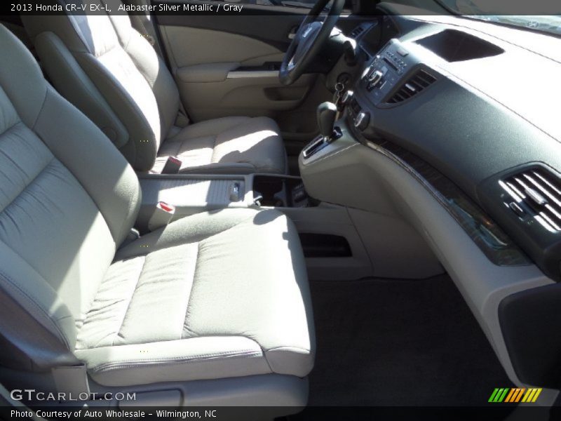 Alabaster Silver Metallic / Gray 2013 Honda CR-V EX-L