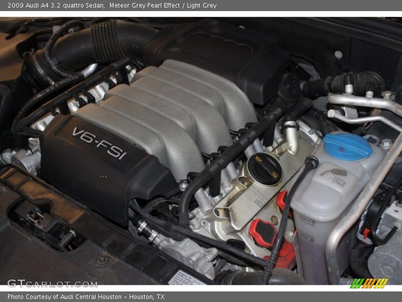 Meteor Grey Pearl Effect / Light Grey 2009 Audi A4 3.2 quattro Sedan