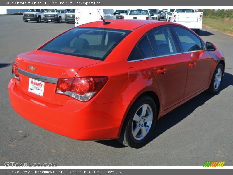 Red Hot / Jet Black/Sport Red 2014 Chevrolet Cruze LT