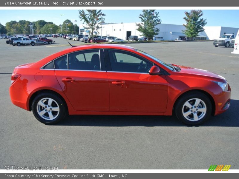 Red Hot / Jet Black/Sport Red 2014 Chevrolet Cruze LT