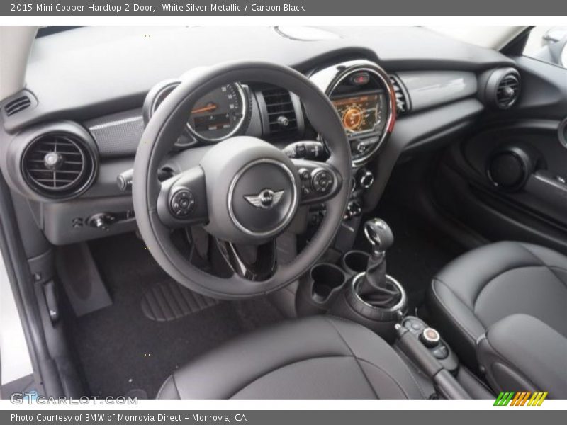 White Silver Metallic / Carbon Black 2015 Mini Cooper Hardtop 2 Door