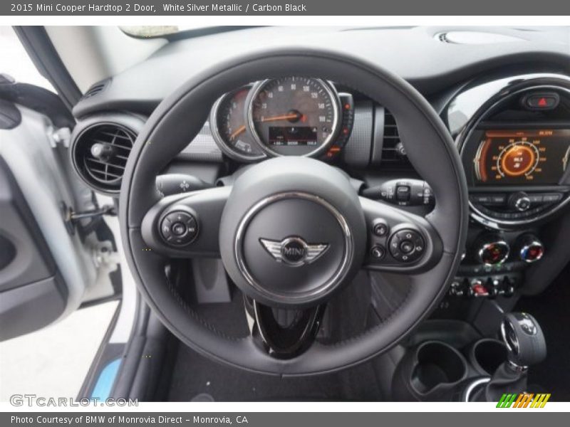 White Silver Metallic / Carbon Black 2015 Mini Cooper Hardtop 2 Door