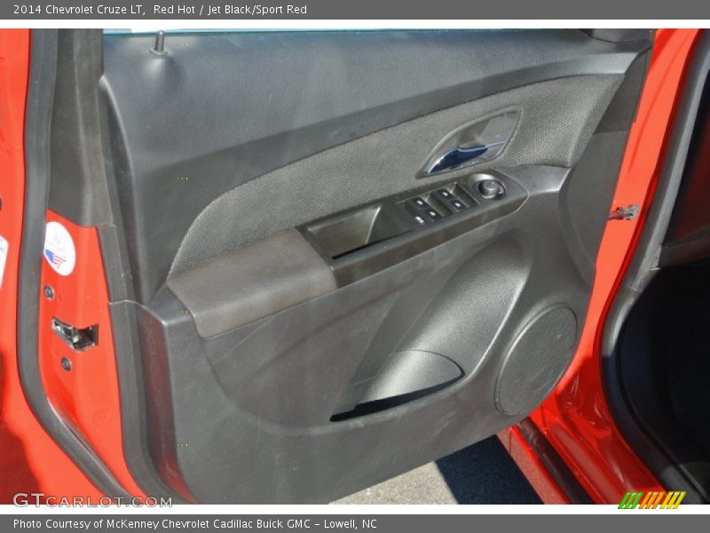 Red Hot / Jet Black/Sport Red 2014 Chevrolet Cruze LT