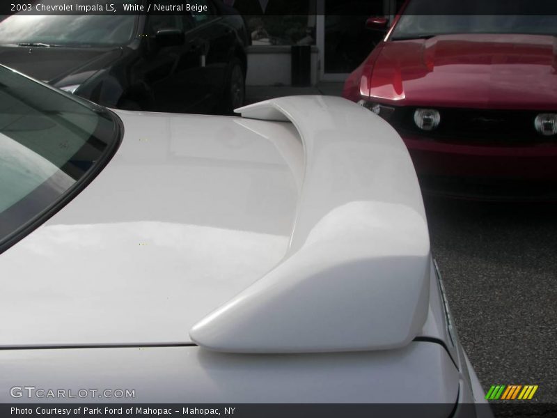 White / Neutral Beige 2003 Chevrolet Impala LS