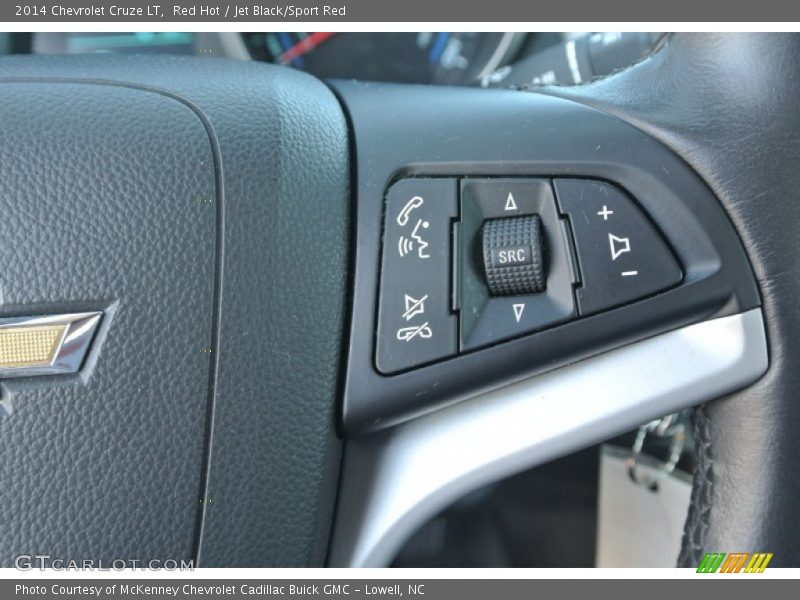 Red Hot / Jet Black/Sport Red 2014 Chevrolet Cruze LT