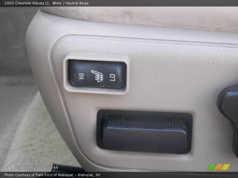 White / Neutral Beige 2003 Chevrolet Impala LS