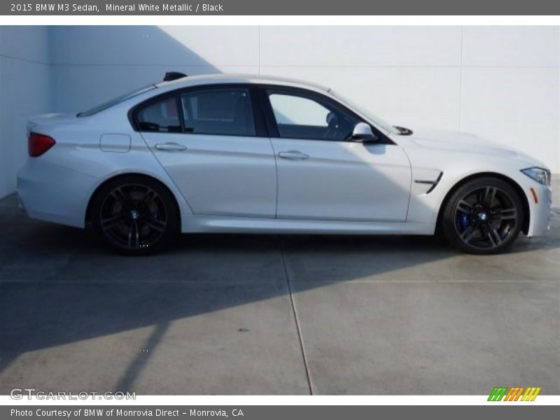 Mineral White Metallic / Black 2015 BMW M3 Sedan