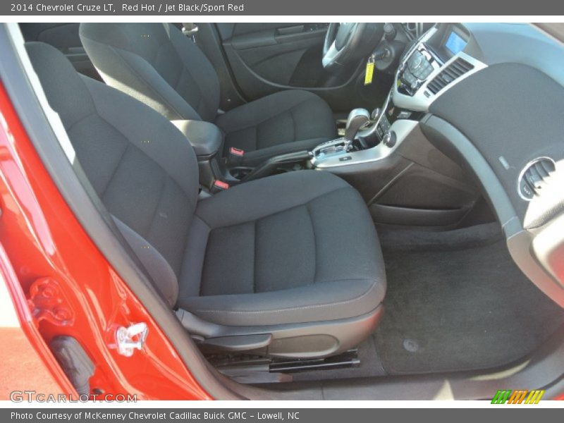 Red Hot / Jet Black/Sport Red 2014 Chevrolet Cruze LT