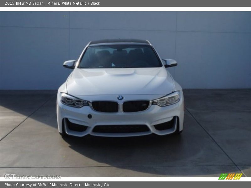 Mineral White Metallic / Black 2015 BMW M3 Sedan
