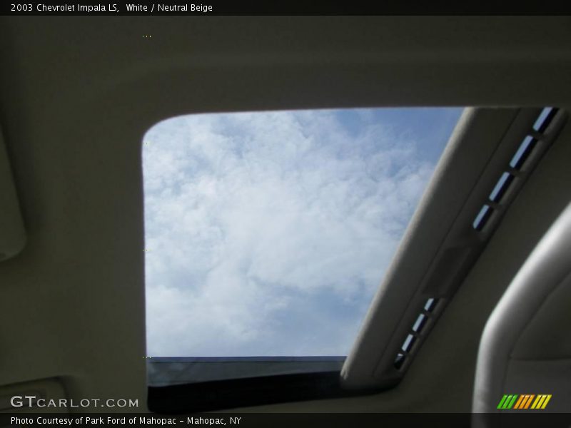 White / Neutral Beige 2003 Chevrolet Impala LS