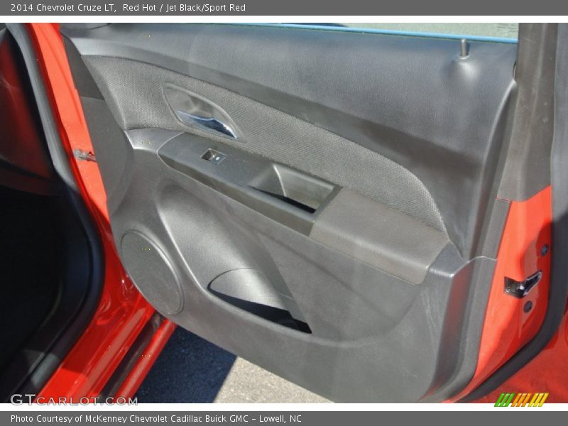 Red Hot / Jet Black/Sport Red 2014 Chevrolet Cruze LT