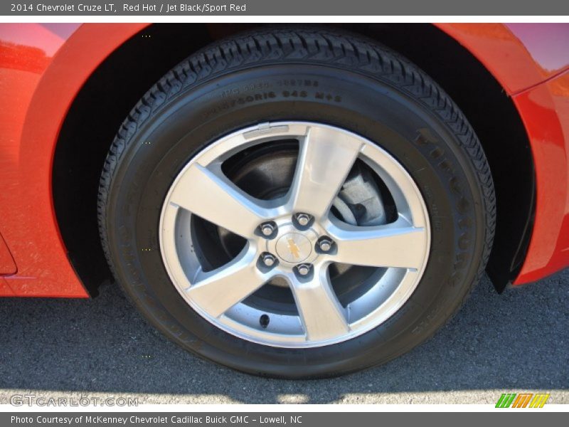 Red Hot / Jet Black/Sport Red 2014 Chevrolet Cruze LT